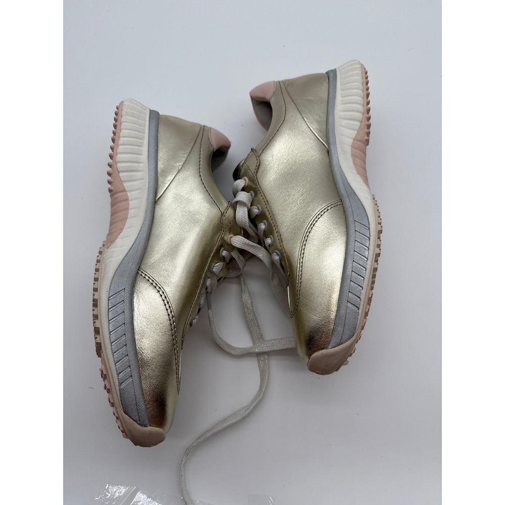 Johnston & Murphy XC4 Shoes Womens 6 golf Gold Metallic Waterproof Sneakers NWT - Picture 5 of 11